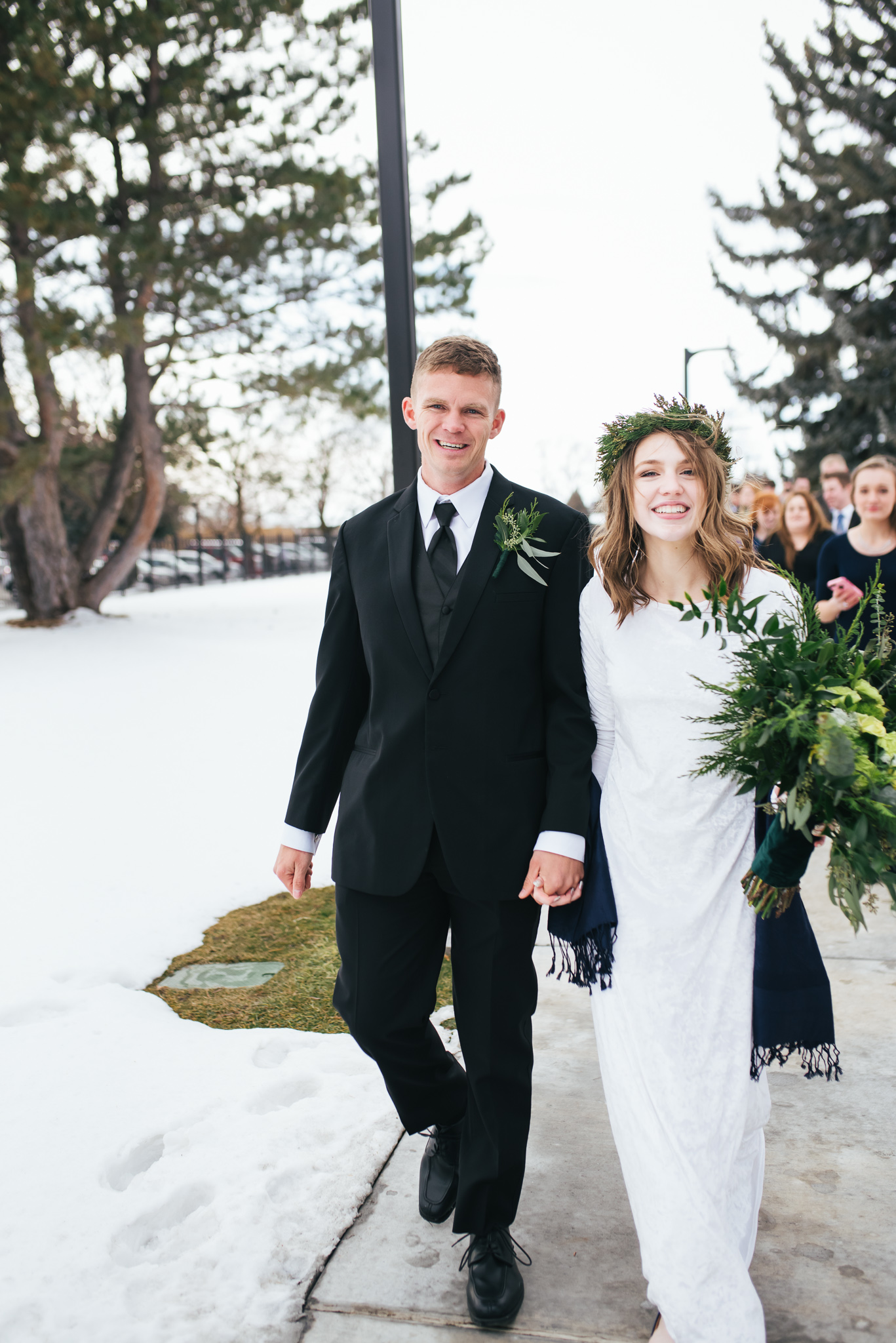 Idaho Falls Temple Winter Wedding 11